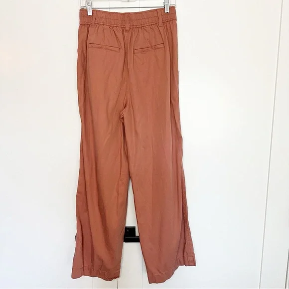 Madewell Neale Straight-Leg Drapeweave Pants 8 rose pink loose casual career - Picture 9 of 14